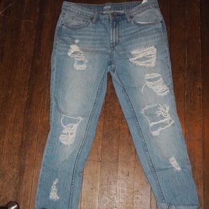 UO BDG brand “slim boyfriend” distressed blue jean